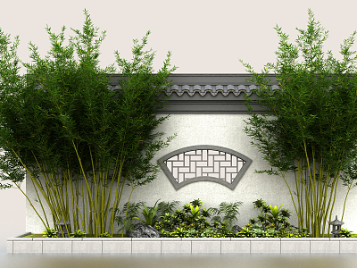 Chinese style landscape wall model