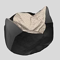Single sofa stool 3d model