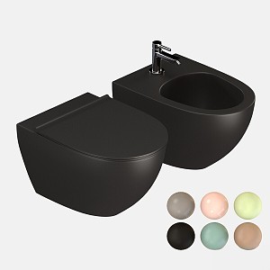 Toilet Catalano Ceramic Color Toilet Bidet 3d model