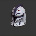 Stylish White Helmet with Blue Accents and Red Design Details for Modern Look