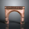 University of Manchester Architectural Arch Building With Red Brick Structure And Historic Design
