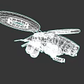 3D Model Military Weapon With Beige Black Rotor And Mechanical Aerial Combat Design