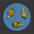 Turtle Cartoon Turtle Snapping Turtle Chickbill Turtle Reptile Cold Blooded Animal Reptile Class 3d model