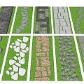 Modern slate luting step 3d model