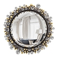 European-style retro decorative mirror cosmetic mirror mirror 3d model