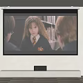 Projection equipment projector sound projection screen 3d model