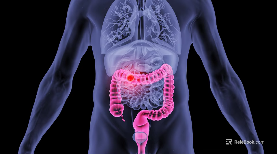 Advanced Medical Device for 3D Visualization of Human Digestive System Intestine Highlighted Lesion Detection 3d model 