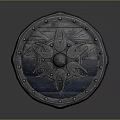 Medieval Shield Ancient Shield Defensive Weapon Ancient Shield Iron Shield Protective Shield Wooden Shield 3d model