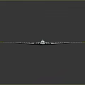 Triangle Wing Airplane With Blue Gray Body Black Spots And Yellow Wing Tips Design