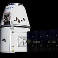 Modern Satellite With Deployed Solar Panels And White Technical Components 3d model