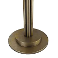 Two Elegant Brass Floor Lamps With Tall Slim Poles For Home Interior Lighting