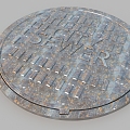 Sewer cover water well cover 3d model