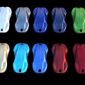 Colorful Model Car Toys In Various Shades Arranged For Display Collection