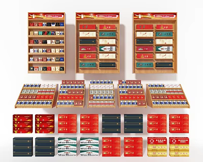 Modern Cigarette Combination 3d model