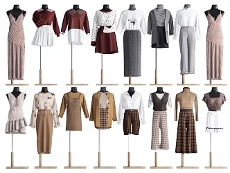 Modern Model Clothing Model 3d model