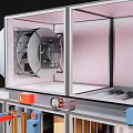 Industrial Equipment With Modular Panels Control Units And Internal Component Systems