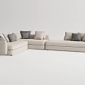 Modern Poliform corner sofa 3d model