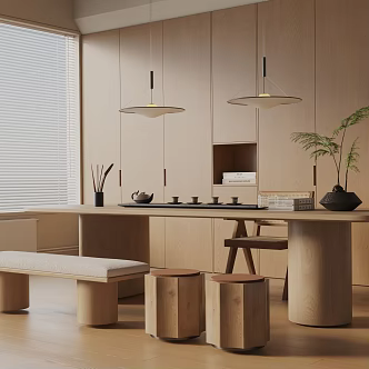 Modern Tea Room 3d model