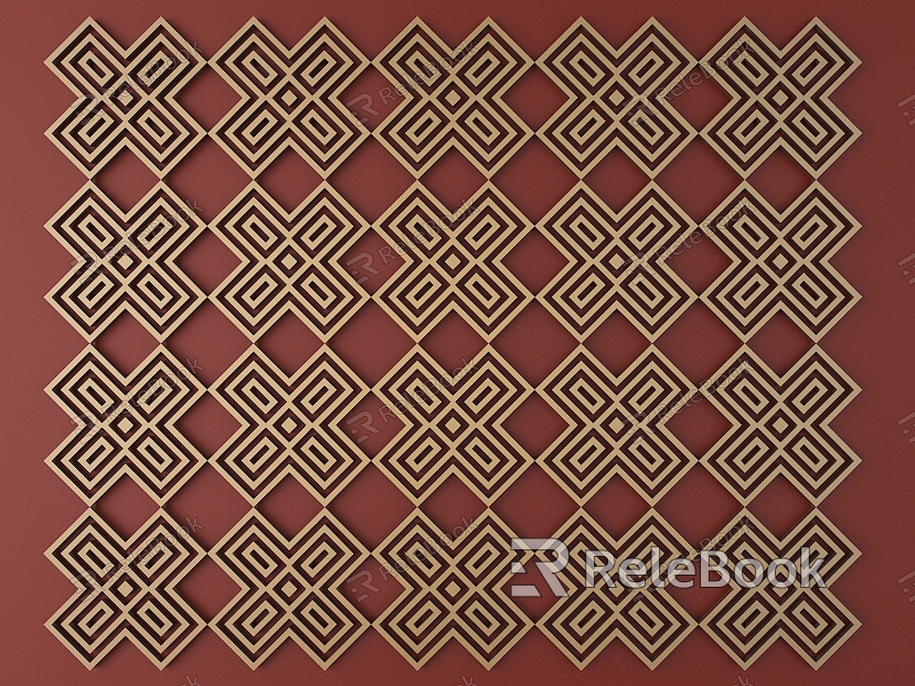 European-style Metal Carved European Pattern Hollow Carved Pattern model