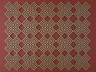 European-style Metal Carved European Pattern Hollow Carved Pattern 3d model