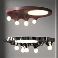 Modern Ceiling Lights Pink And Black Design With Decorative Globe Bulbs Contemporary Fixtures