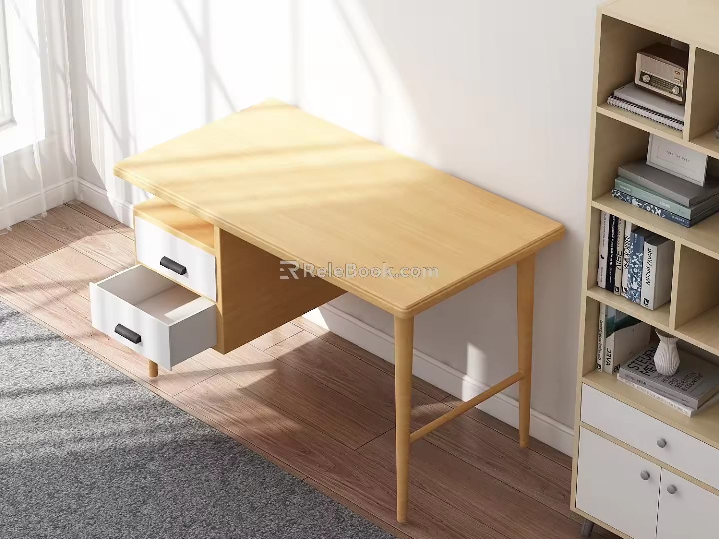 Office Table Wooden Table Office Desk Customized Office Desk Personalized Office Desk Simple Office Desk 3d model