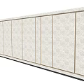 Modern Feature Wall Design With Intricate Pattern And Smooth Tile Sections 3d model
