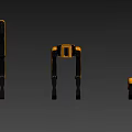 robot dog mechanical dog quadruped robot 3d model