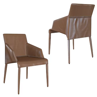 Single Chair Leisure Chair Dining Chair 3d model