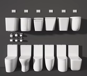 Modern toilet 3d model