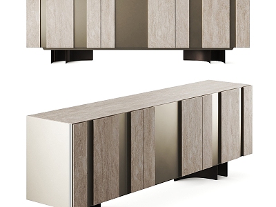 Cattelan Italia Metal Solid Wood Side Cabinet model