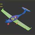 White Two Seat Light Aircraft With Straight Wings Sleek Design On Reflective Surface