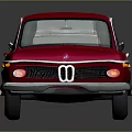 Red Vintage Sedan With Classic Body Design Shiny Wheels And Windows