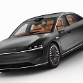 Black Kreator Electric Car With Sleek Body Brown Leather Seats And Alloy Wheels