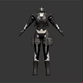 Sci-Fi Armored Character Design With Futuristic Combat Gear And Tactical Armor