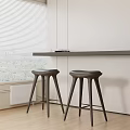 Bar Stool Simple Bar Stool 3d model