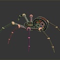 Robot Spider Robot Mecha Spider Science Fiction Spider Mechanical Spider Spider Battery Spider Tower Defense 3d model