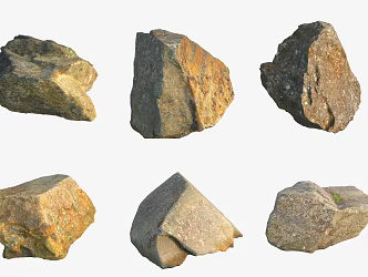 Seaside Big Stone Boulder Rock 3d model