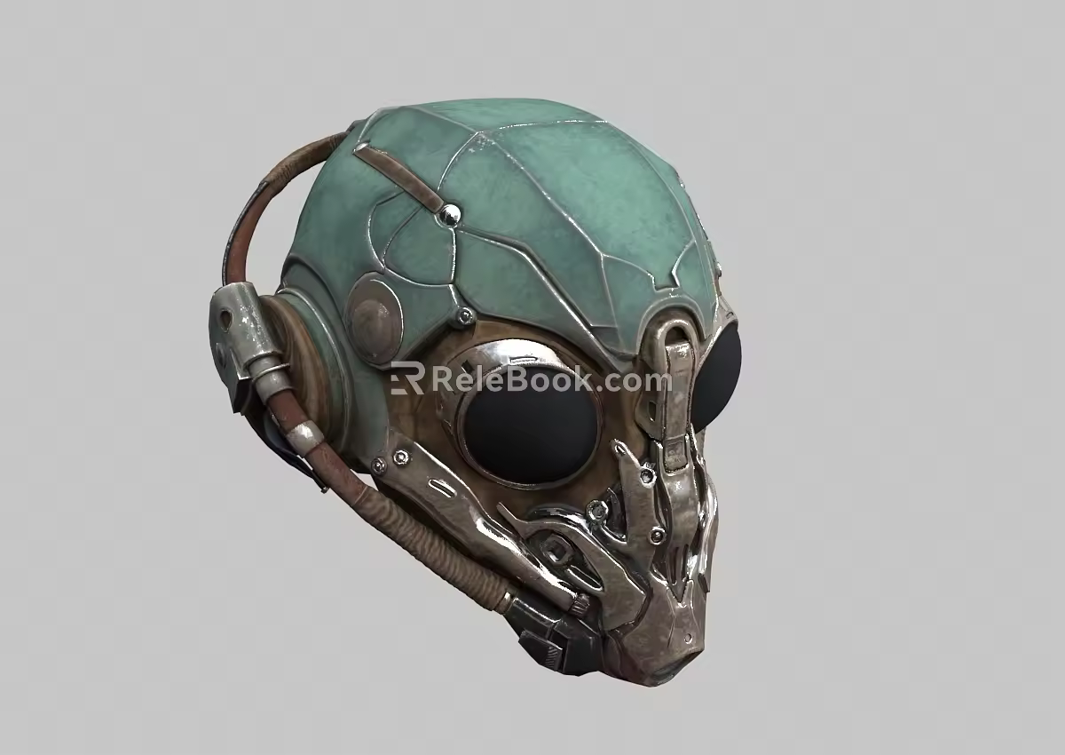 Sci-fi Helmet Pilot Helmet Insect Shape Hat Protective Helmet 3d model