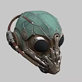Sci-fi Helmet Pilot Helmet Insect Shape Hat Protective Helmet 3d model