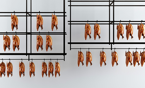 Modern Roast Duck Roast Duck Decorative Storage Rack 3d model