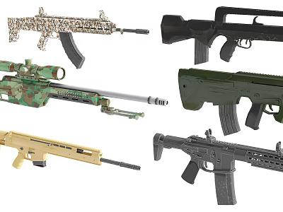 modern gun submachine gun 3d model modern gun submachine gun 3d model