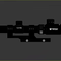 VOMZER Black Tactical Rifle Scope With Adjustable Knobs And Mounting Bracket