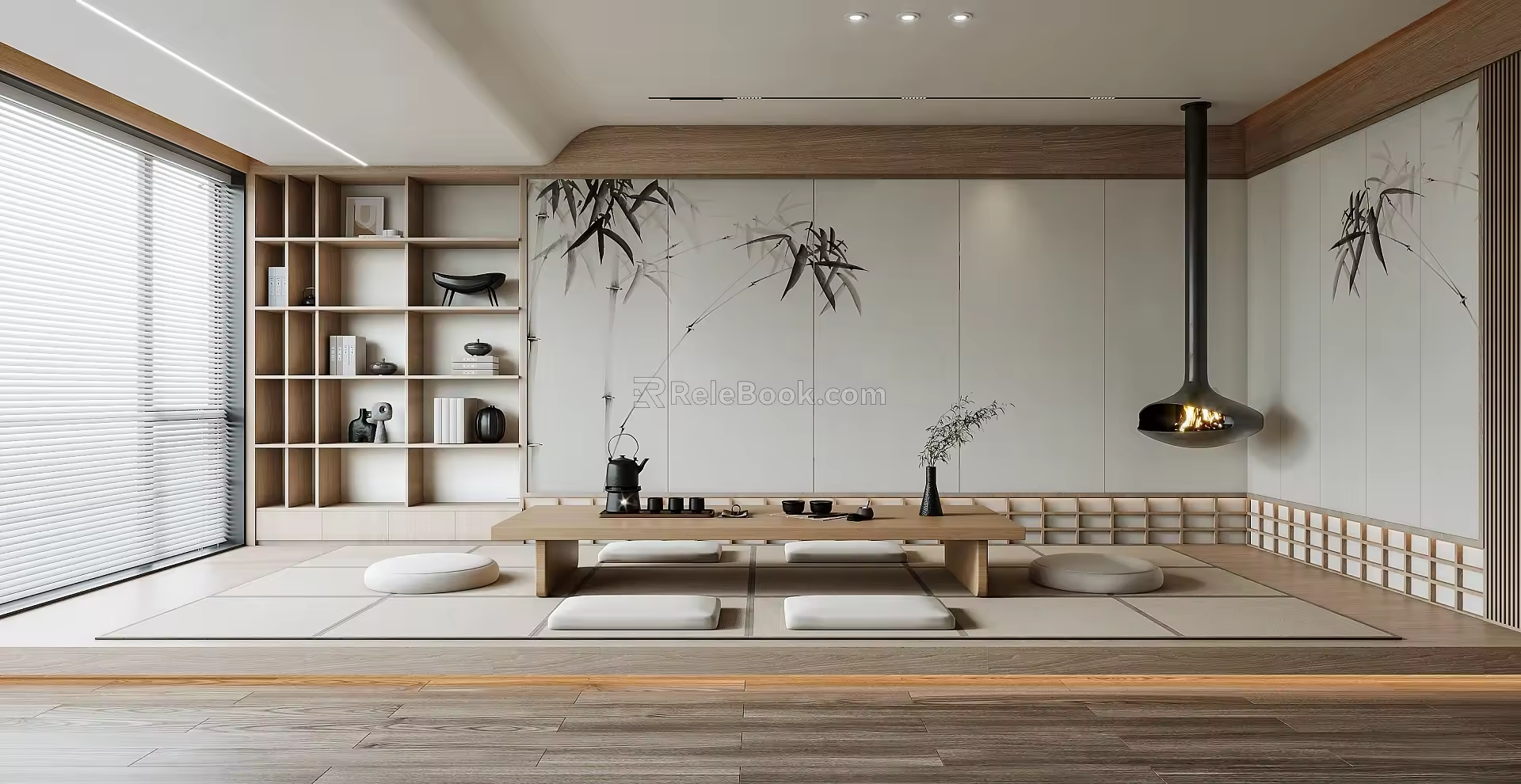 New Chinese Tea Room 3d model