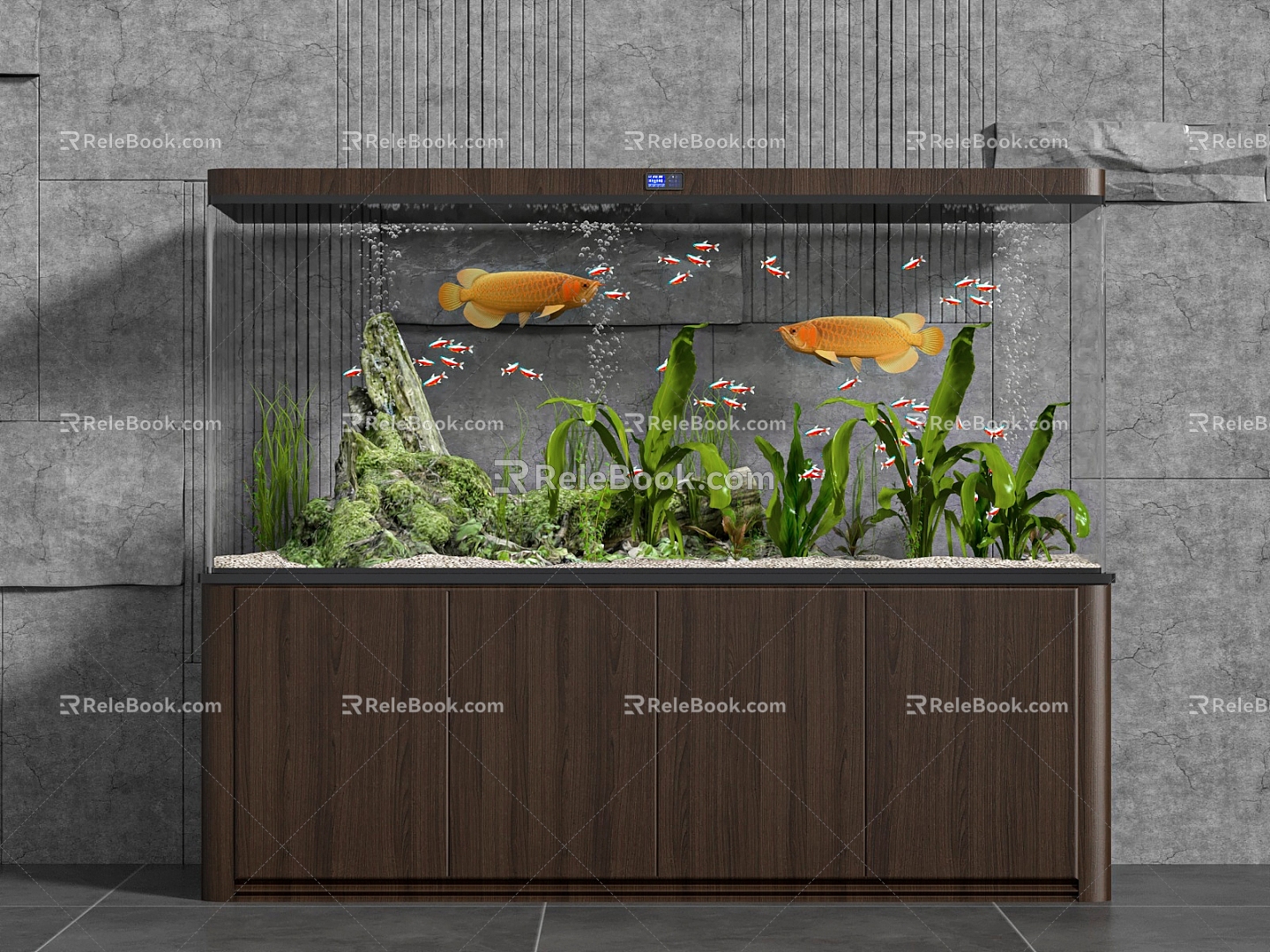 Fish tank aquarium 3d model