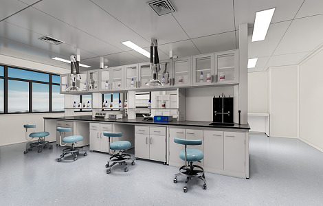 Modern Laboratory 3d model