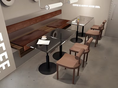 Modern Minimalist Sofa Coffee Table Set With Grey Fabric And Wooden Frame 3d model