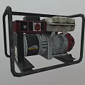 Portable Industrial Generator With Metal Frame Control Panel And Fuel Tank