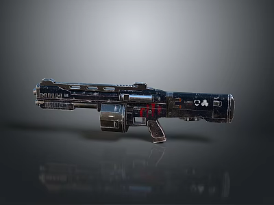 modern rifle semi-automatic rifle combat rifle battle rifle 3d model