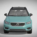 Volvo Light Blue SUV Exterior With Modern Design And Alloy Wheels 3d model
